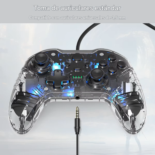 TOPWOLF Inalámbrico USB & Bluetooth SERIES S|X TRANSPARENTE NEGRO