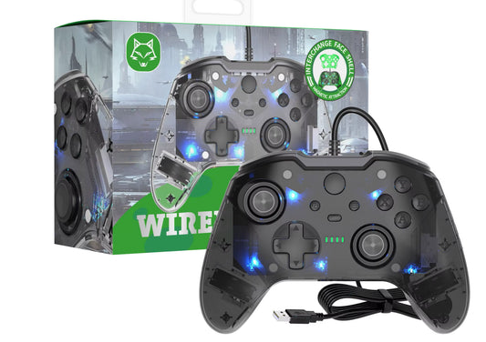 TOPWOLF Inalámbrico USB & Bluetooth SERIES S|X TRANSPARENTE NEGRO